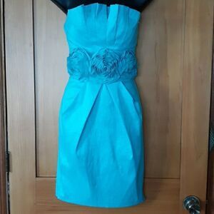 Ariella cocktail dress aqua